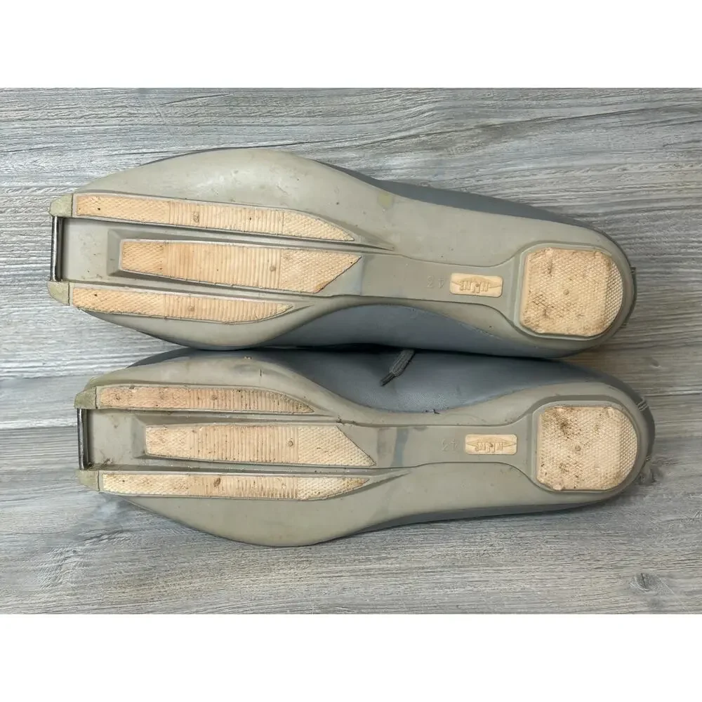 Vintage ASOLO NNN 420 Nordic Cross Country Ski Boots Men's 9.5 Silver
